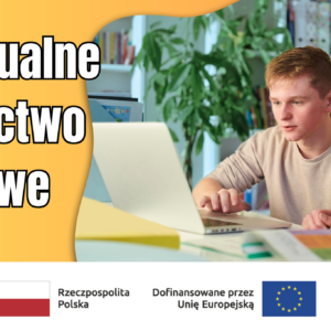 ACTUAL DESIGN - This is what we publish! (2) Grafika przedstawiająca dwie osoby przy komputerze oraz tekst Indywidualne Poradnictwo Zawodowe. Poniżej logotypy projektu 10.25